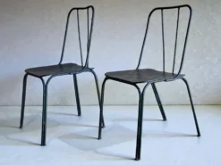 Chaises de jardin Parc et Jardin de Paris, 1950's (*4)