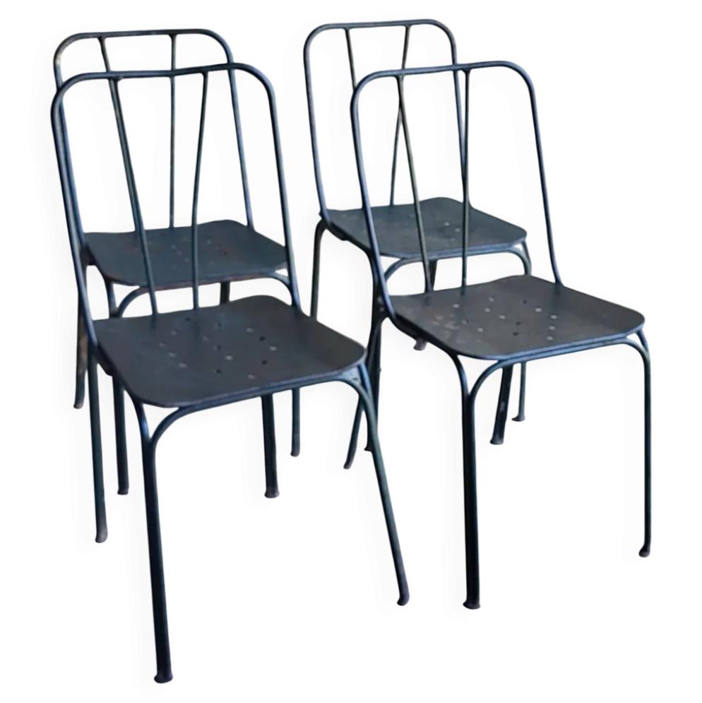 Chaises de jardin Parc et Jardin de Paris, 1950's (*4)
