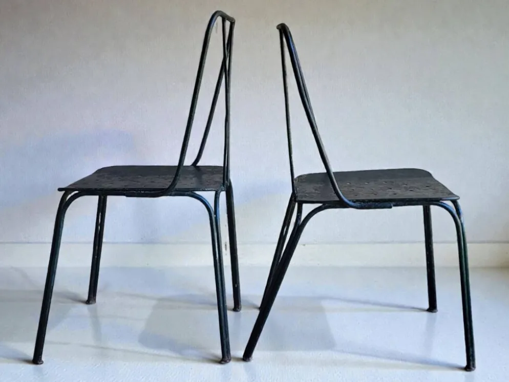 Chaises de jardin Parc et Jardin de Paris, 1950's (*4)