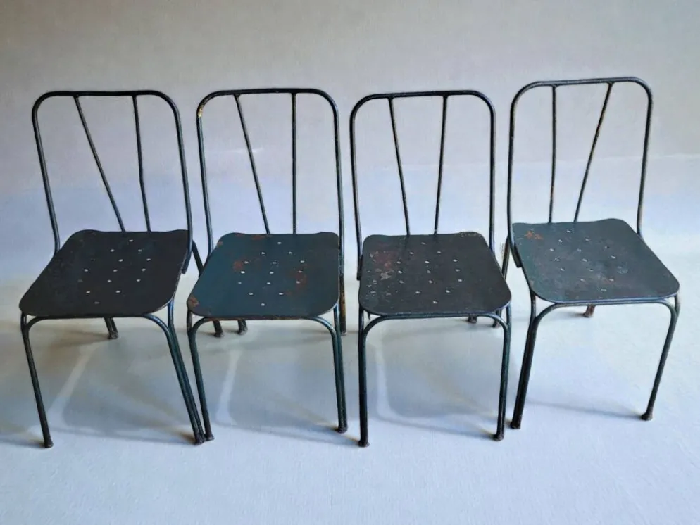 Chaises de jardin Parc et Jardin de Paris, 1950's (*4)