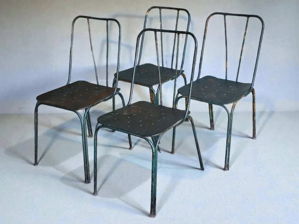 Chaises de jardin Parc et Jardin de Paris, 1950's (*4)