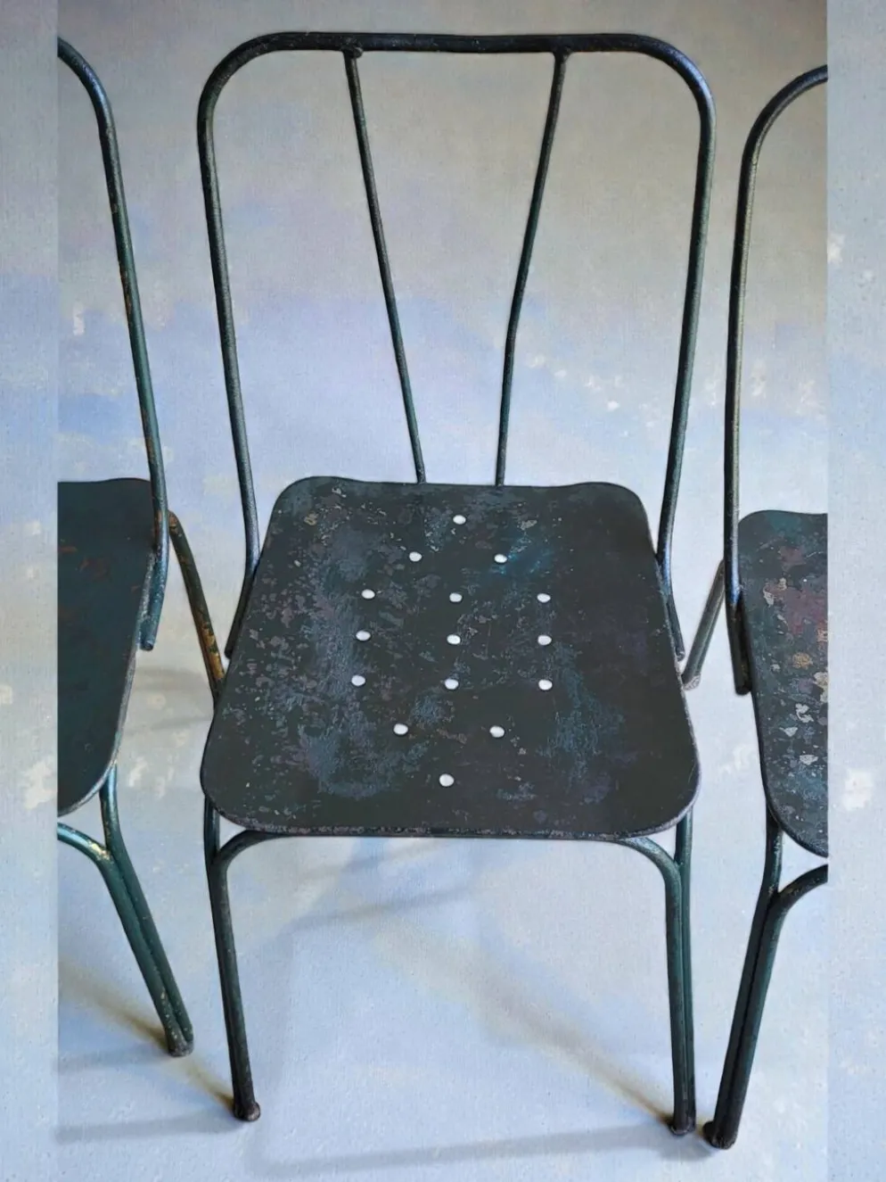 Chaises de jardin Parc et Jardin de Paris, 1950's (*4)