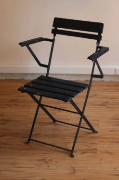 4 chaises de jardin pliantes, années 50