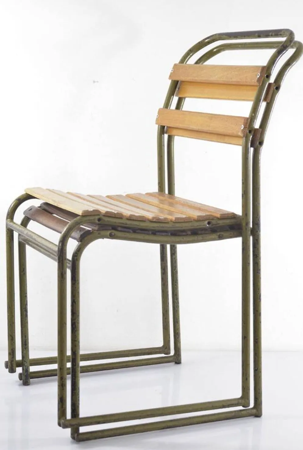 Chaises de patio / véranda vintage – Musée Boijmans, Rotterdam (11 disponibles)