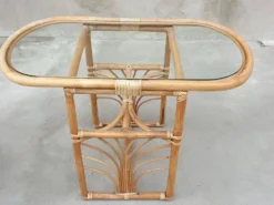 Chaises en Bambou, Italie, années 1960, lot de 3