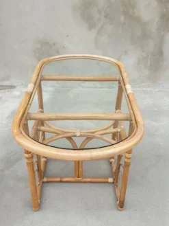 Chaises en Bambou, Italie, années 1960, lot de 3