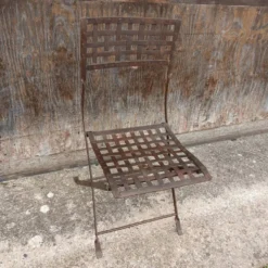 3 chaises en fer forgé