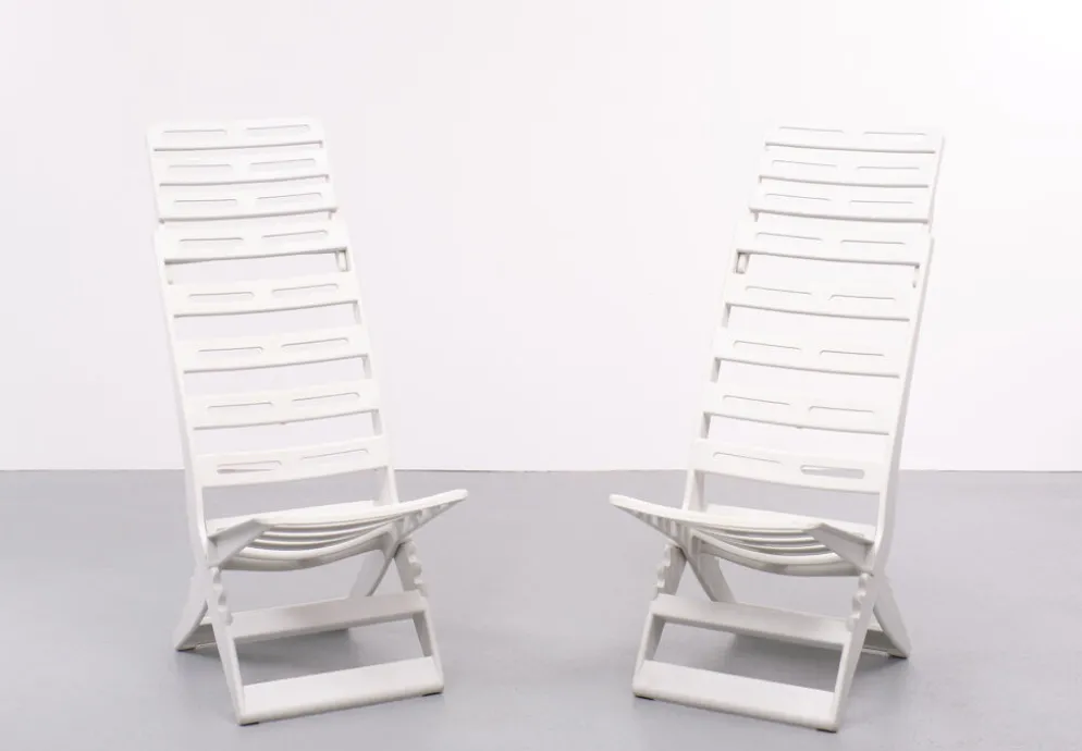 Chaises pliantes Fanini Fain Ascoli Piceno Maratea, années 1970, Italie