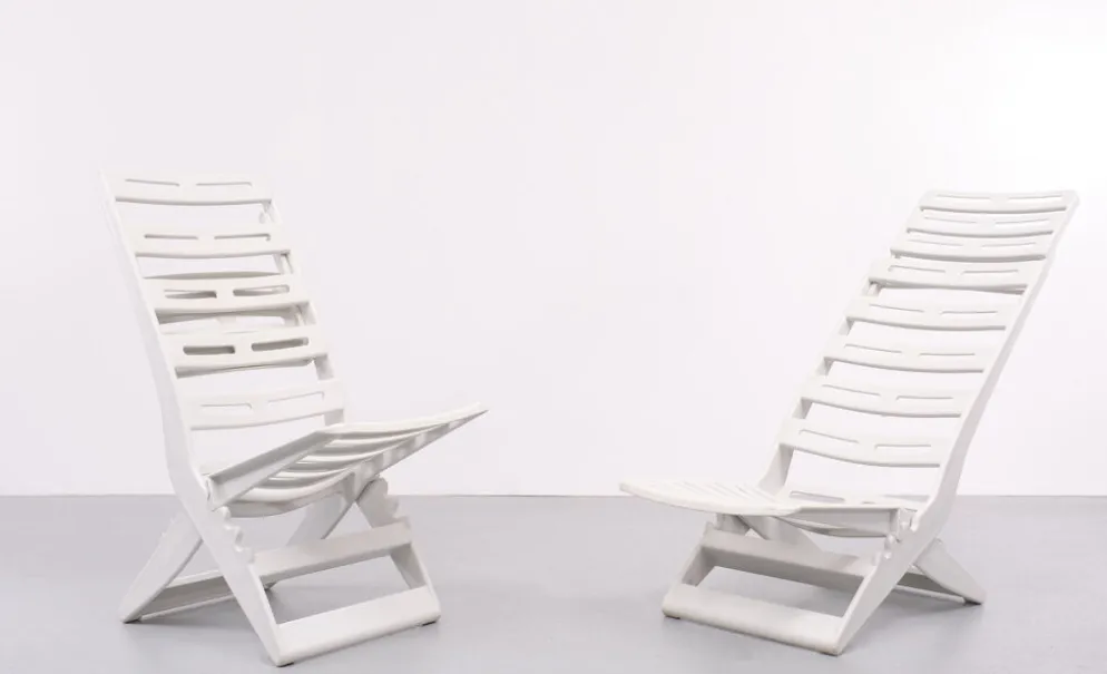 Chaises pliantes Fanini Fain Ascoli Piceno Maratea, années 1970, Italie