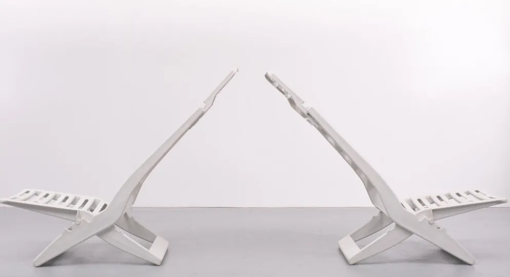 Chaises pliantes Fanini Fain Ascoli Piceno Maratea, années 1970, Italie