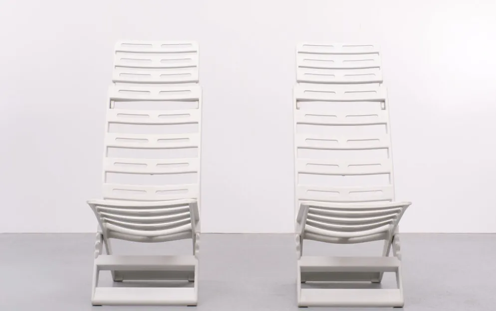 Chaises pliantes Fanini Fain Ascoli Piceno Maratea, années 1970, Italie