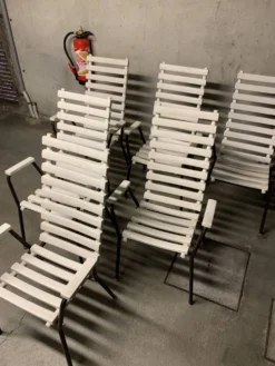 Chaises Salon de Jardin Vintage Design Rétro Fauteuil 70’s