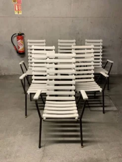 Chaises Salon de Jardin Vintage Design Rétro Fauteuil 70’s