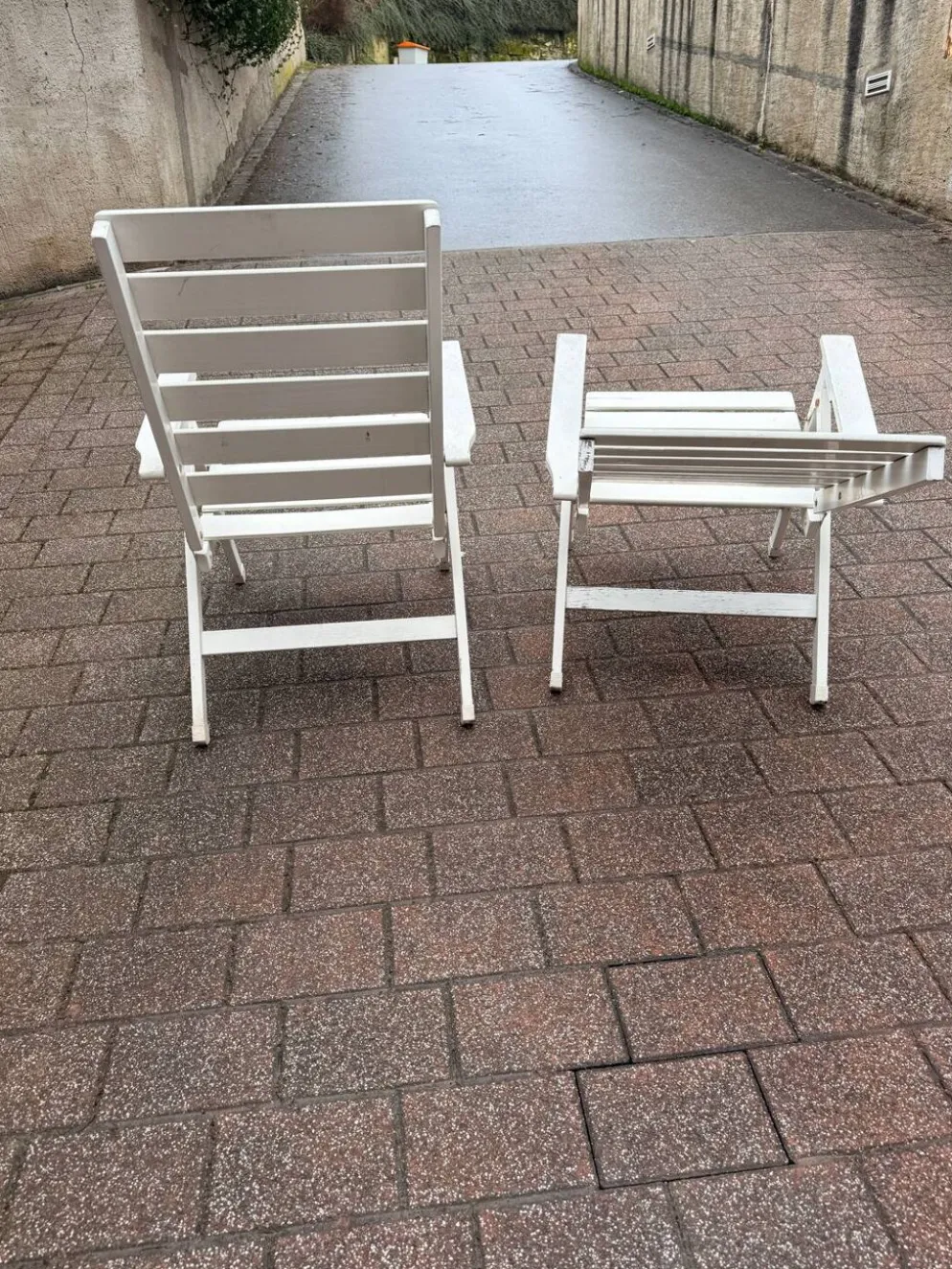 2 chaises transat des années 80