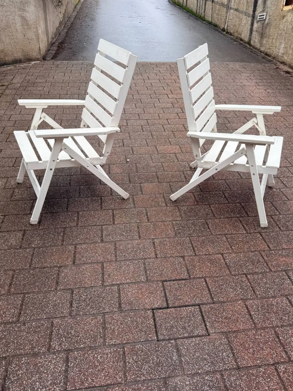 2 chaises transat des années 80