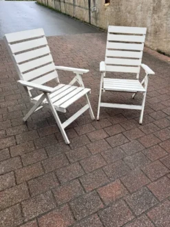 2 chaises transat des années 80
