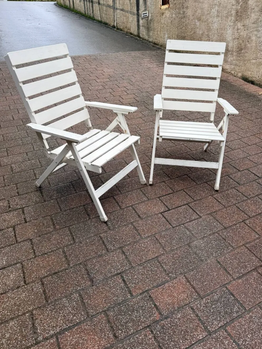 2 chaises transat des années 80
