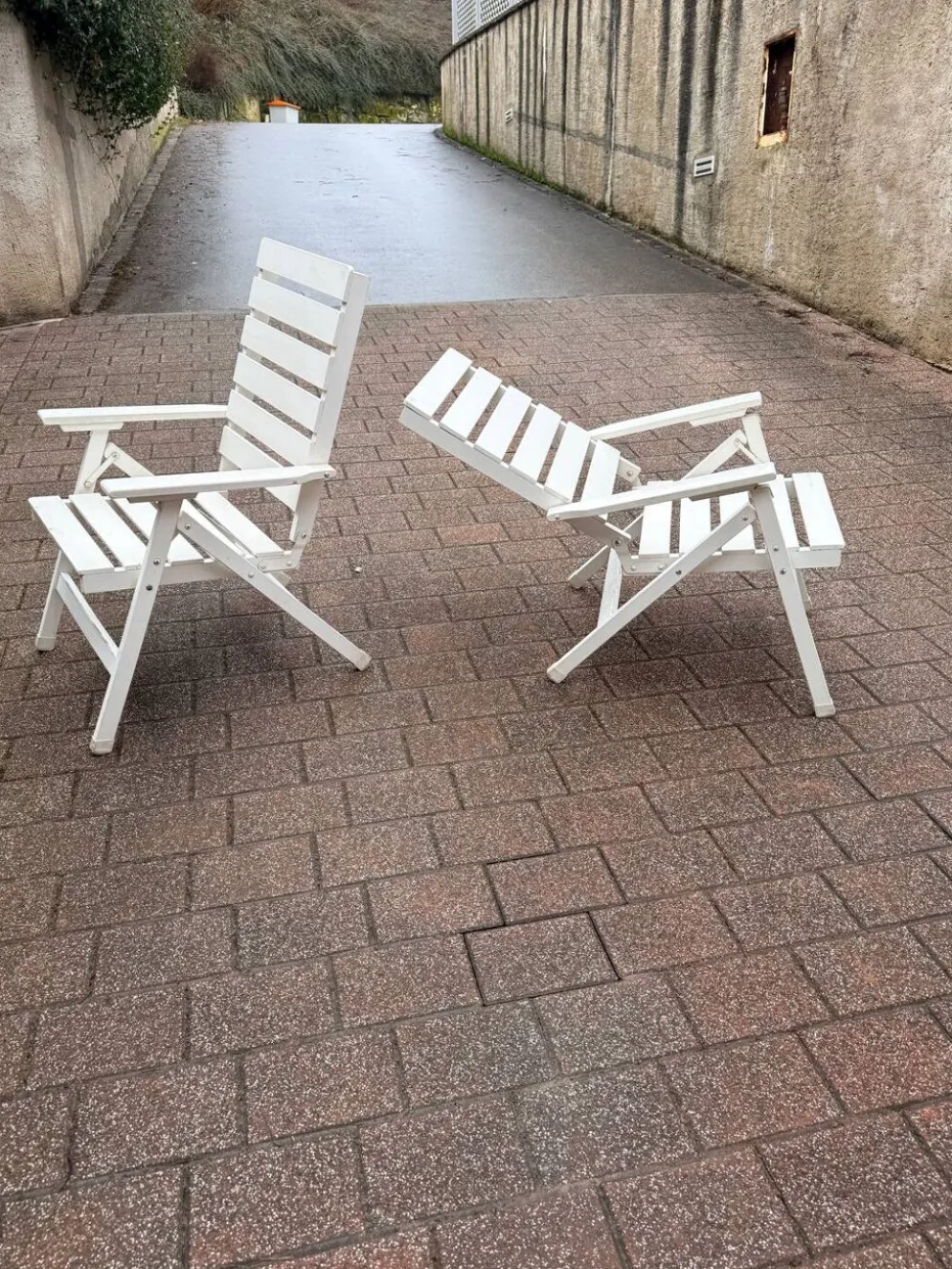 2 chaises transat des années 80