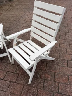 2 chaises transat des années 80