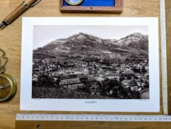 Chambéry, Savoie, planche photo imprimée en 1942.