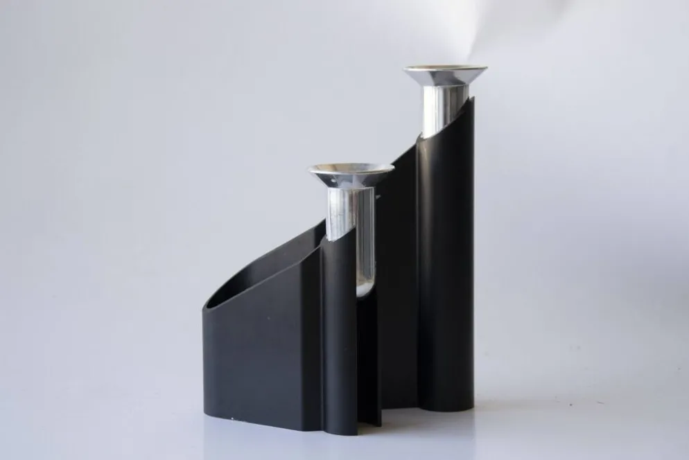 Chandelier double « Labyrinth » par Lene Munthe pour Georg Jensen, 1990s