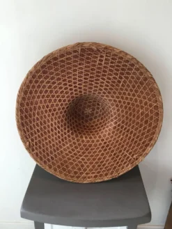 Chapeau asiatique rotin