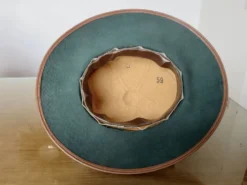 Chapeau, casque colonial, en osier, décoration murale, années 60 70