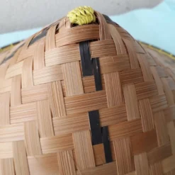Chapeau chinois en paille