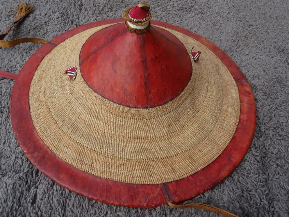 Chapeau coiffe de tribu Fulani Peulh, Afrique