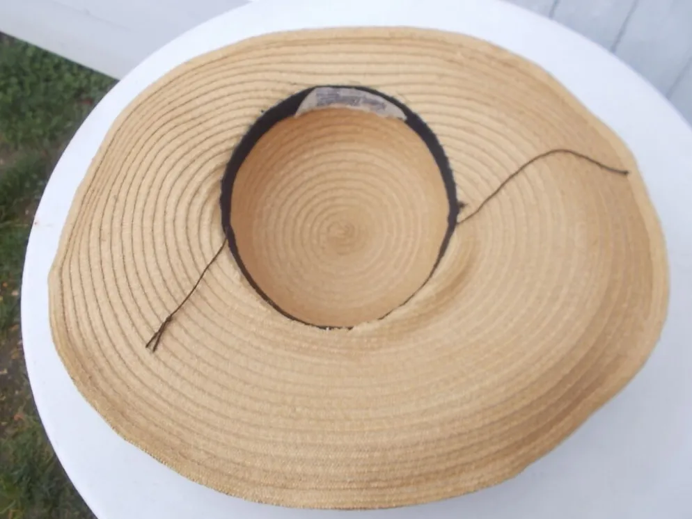 Chapeau paille ancien