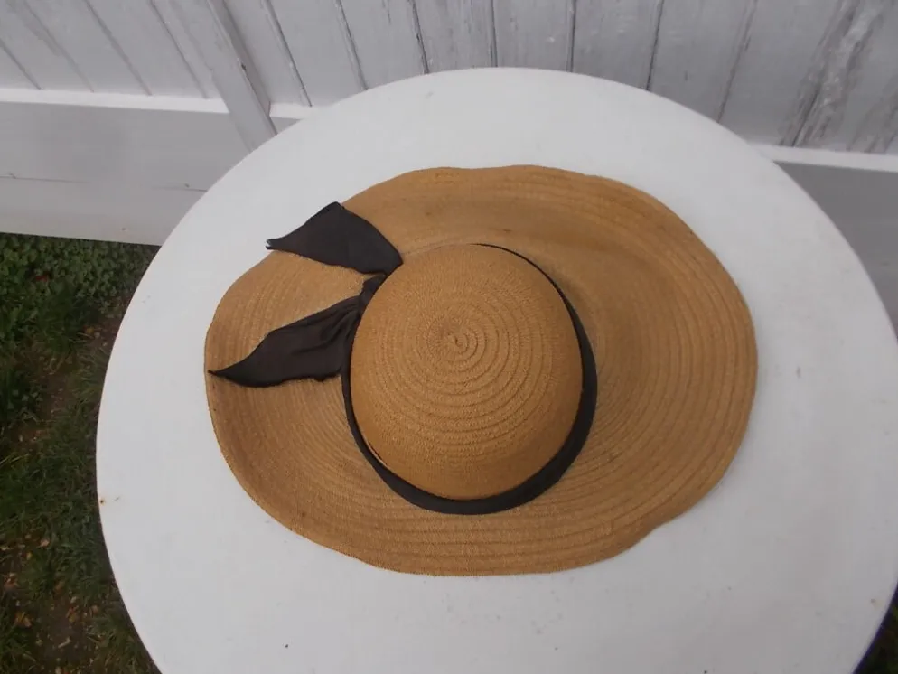 Chapeau paille ancien