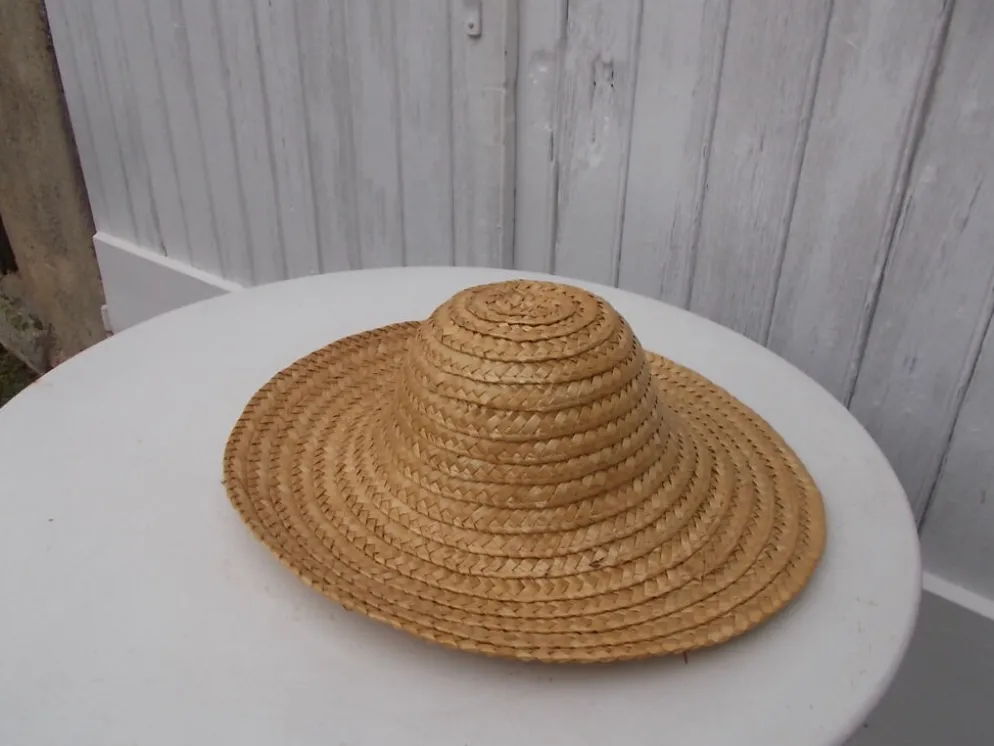 Chapeau paille vintage