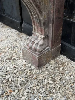 Cheminée Charles X en marbre de Waulsort, XIXème siècle