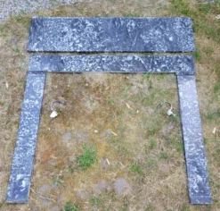 Cheminée en marbre gris mi XIXe