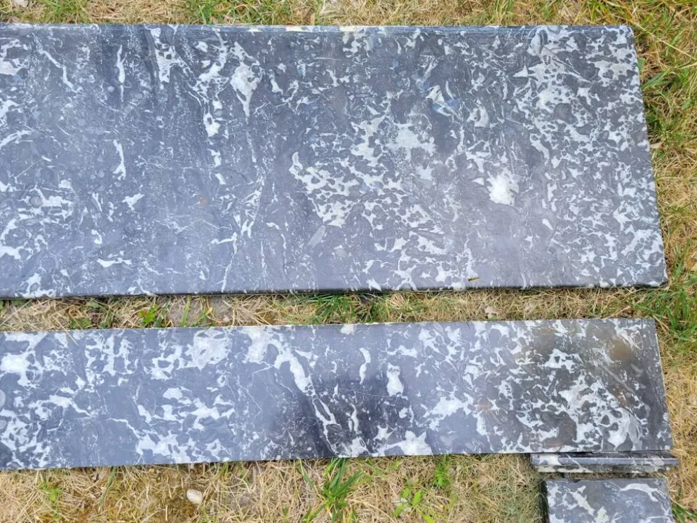 Cheminée en marbre gris mi XIXe