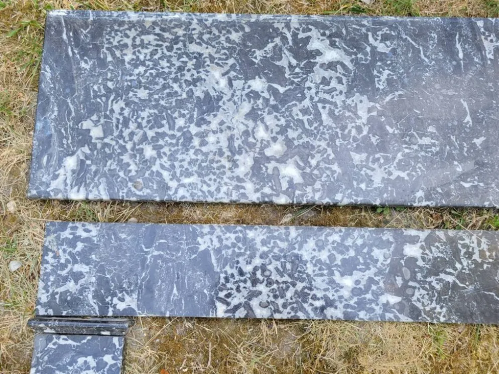Cheminée en marbre gris mi XIXe