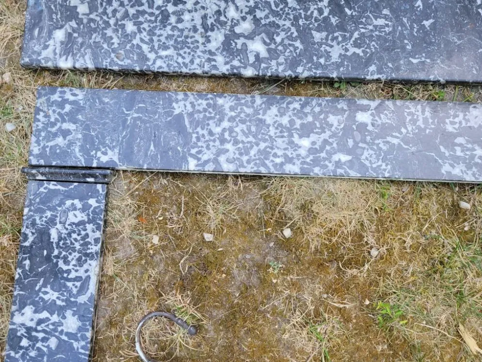 Cheminée en marbre gris mi XIXe