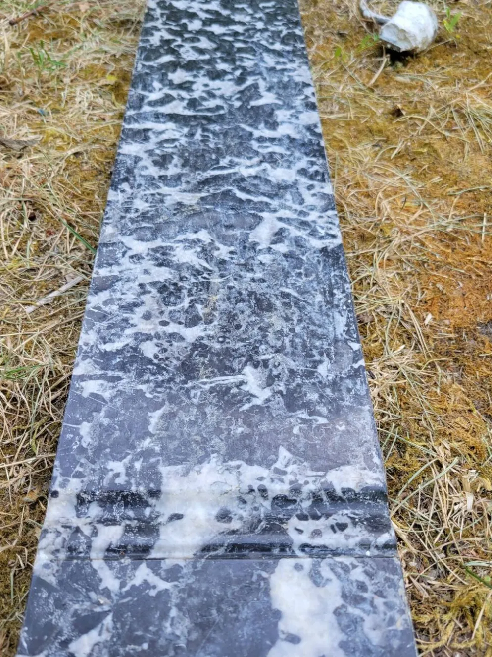 Cheminée en marbre gris mi XIXe