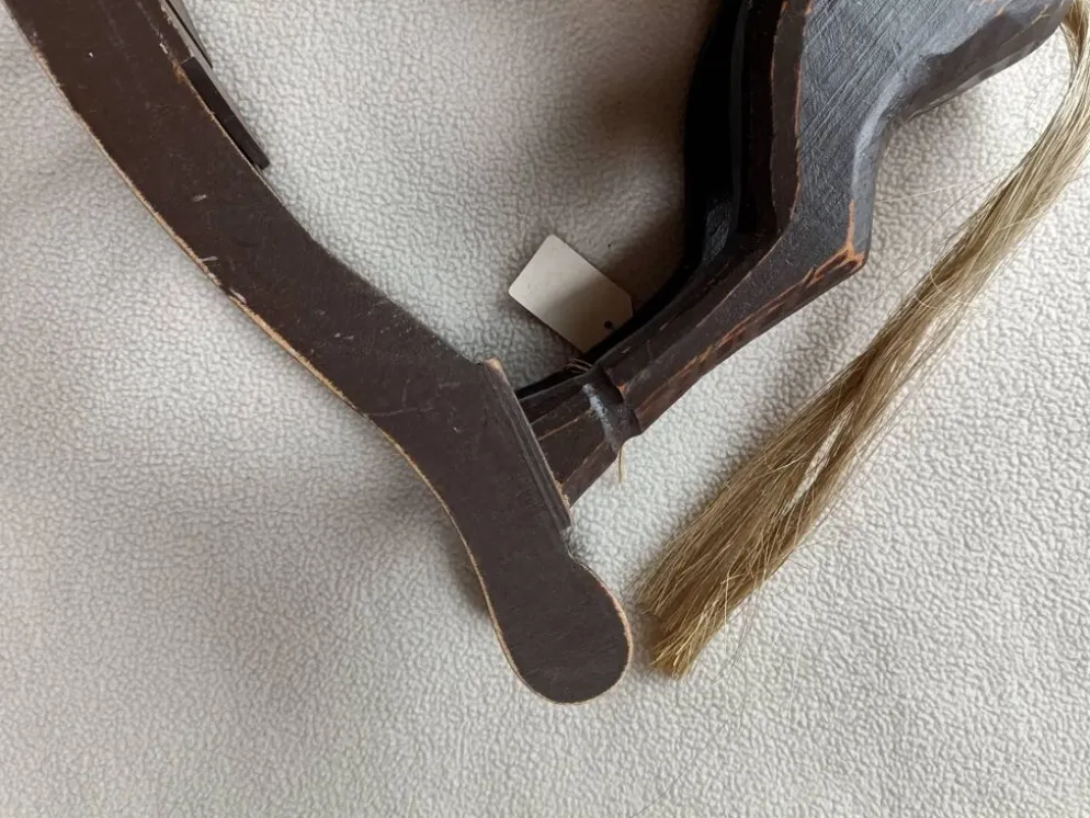 Cheval a bascule rétro bois