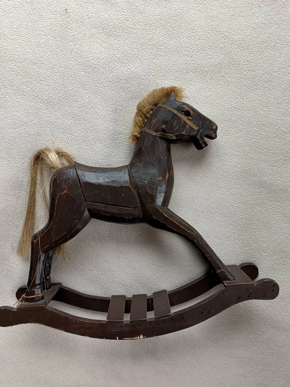 Cheval a bascule rétro bois