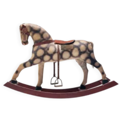 Cheval à bascule ancien, années 1940, Tchécoslovaquie