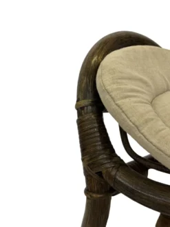 Cheval à bascule en bambou et rotin du milieu du siècle, design années 60 pour enfants