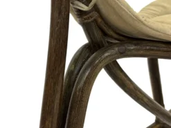 Cheval à bascule en bambou et rotin du milieu du siècle, design années 60 pour enfants