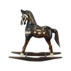 Cheval à bascule en bois, France 1970
