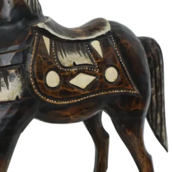 Cheval à bascule en bois, France 1970