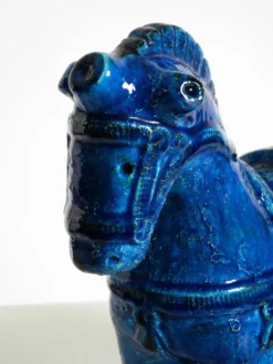 Cheval en céramique des années 60 de la collection Rimini Blue par Aldo Londi pour Bitossi
