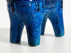Cheval en céramique des années 60 de la collection Rimini Blue par Aldo Londi pour Bitossi