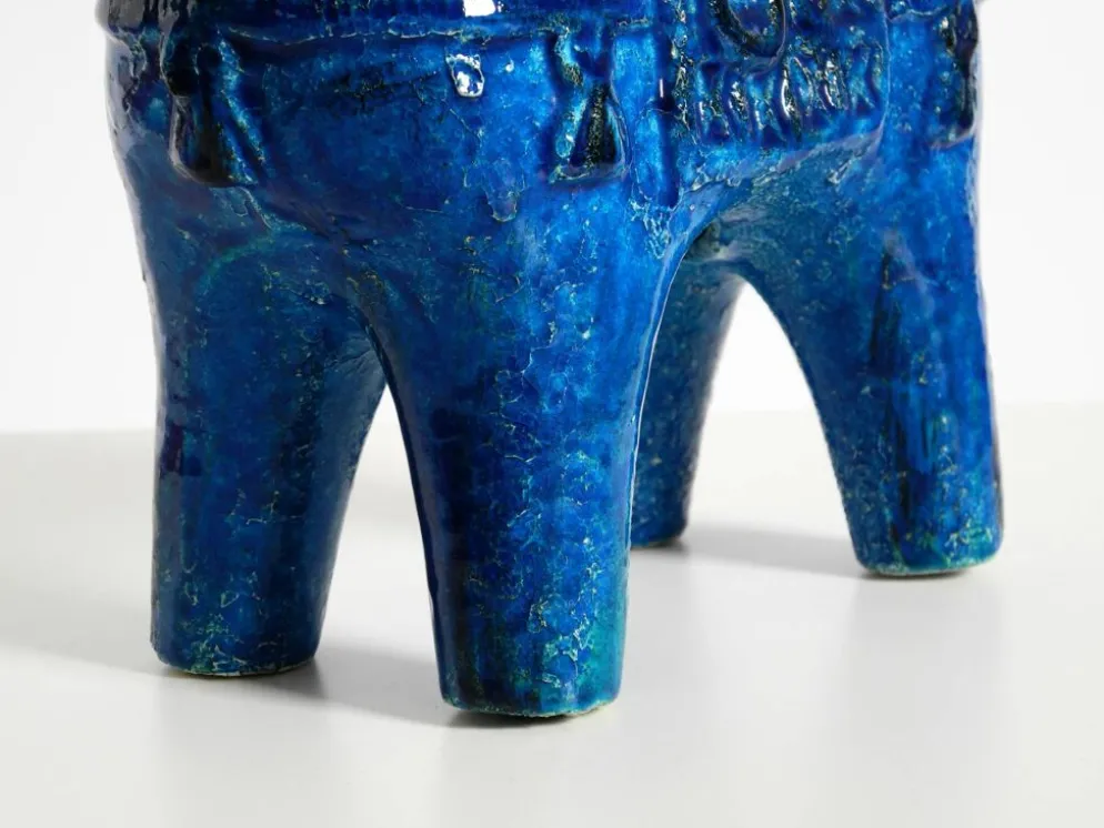 Cheval en céramique des années 60 de la collection Rimini Blue par Aldo Londi pour Bitossi