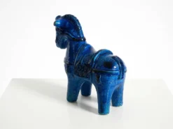 Cheval en céramique des années 60 de la collection Rimini Blue par Aldo Londi pour Bitossi