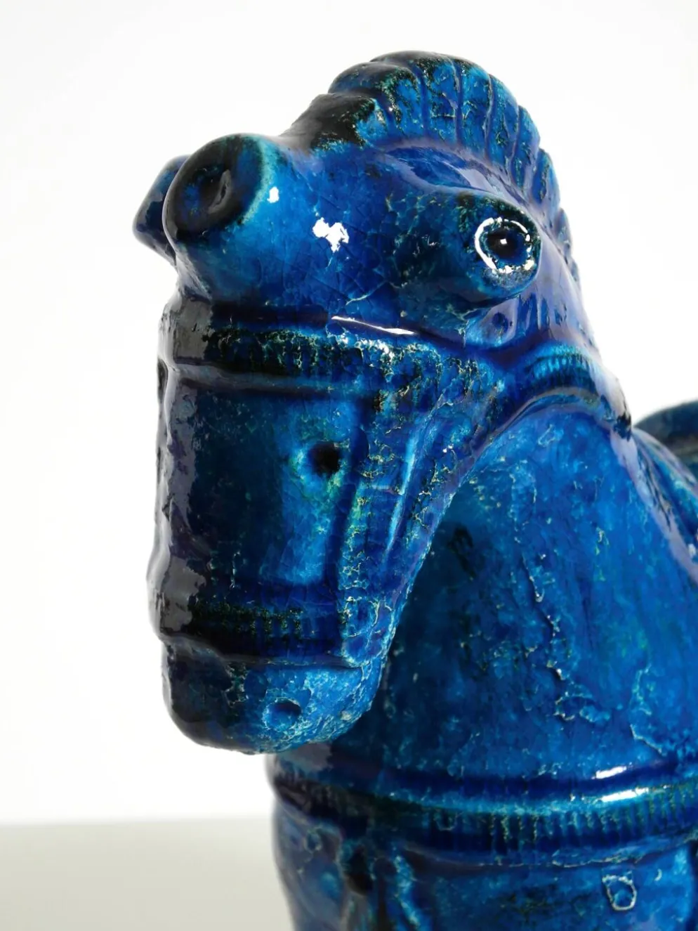 Cheval en céramique des années 60 de la collection Rimini Blue par Aldo Londi pour Bitossi
